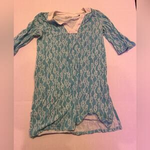 Lilly Pulitzer Medium Blue Knot Print Top Tag Removed